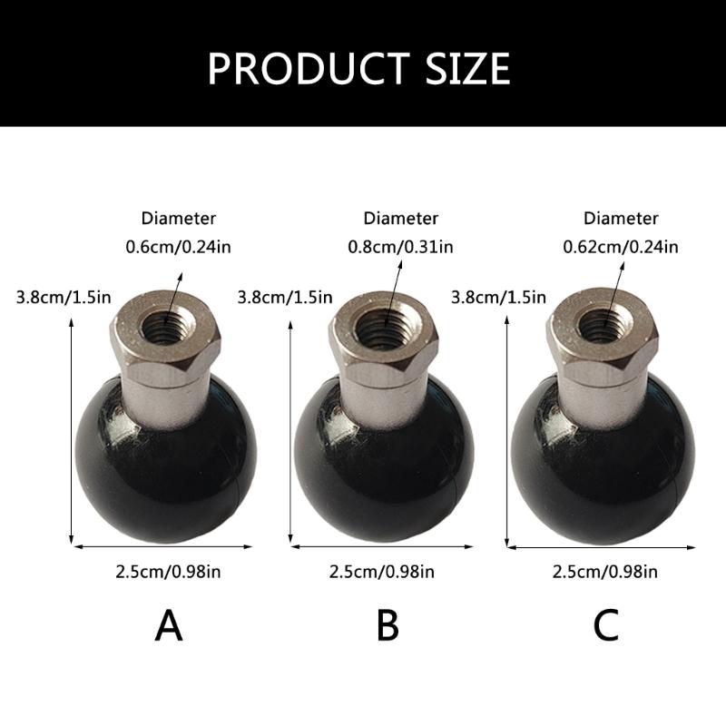 Durability Steel 1In Balls Adapter for Bike Motorcycle Cell Phones Holder with M6/ 0.8cm /1/4inch Threaded Hole