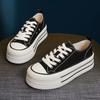 European Platform Canvas Shoes Women's New Spring Heightening Sports and Leisure Versatile Board Shoes