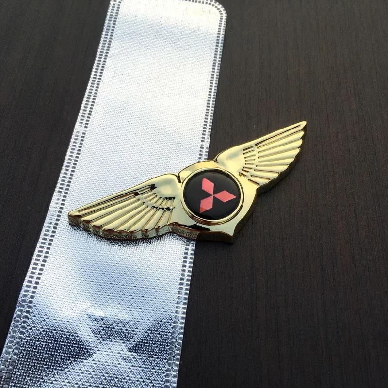 

Car Sticker Front Grille Badge Wings Emblems for Mitsubishi Mirage Lancer 9 10 ASX L200 Colt Pajero Outlander Eclipse Decoration