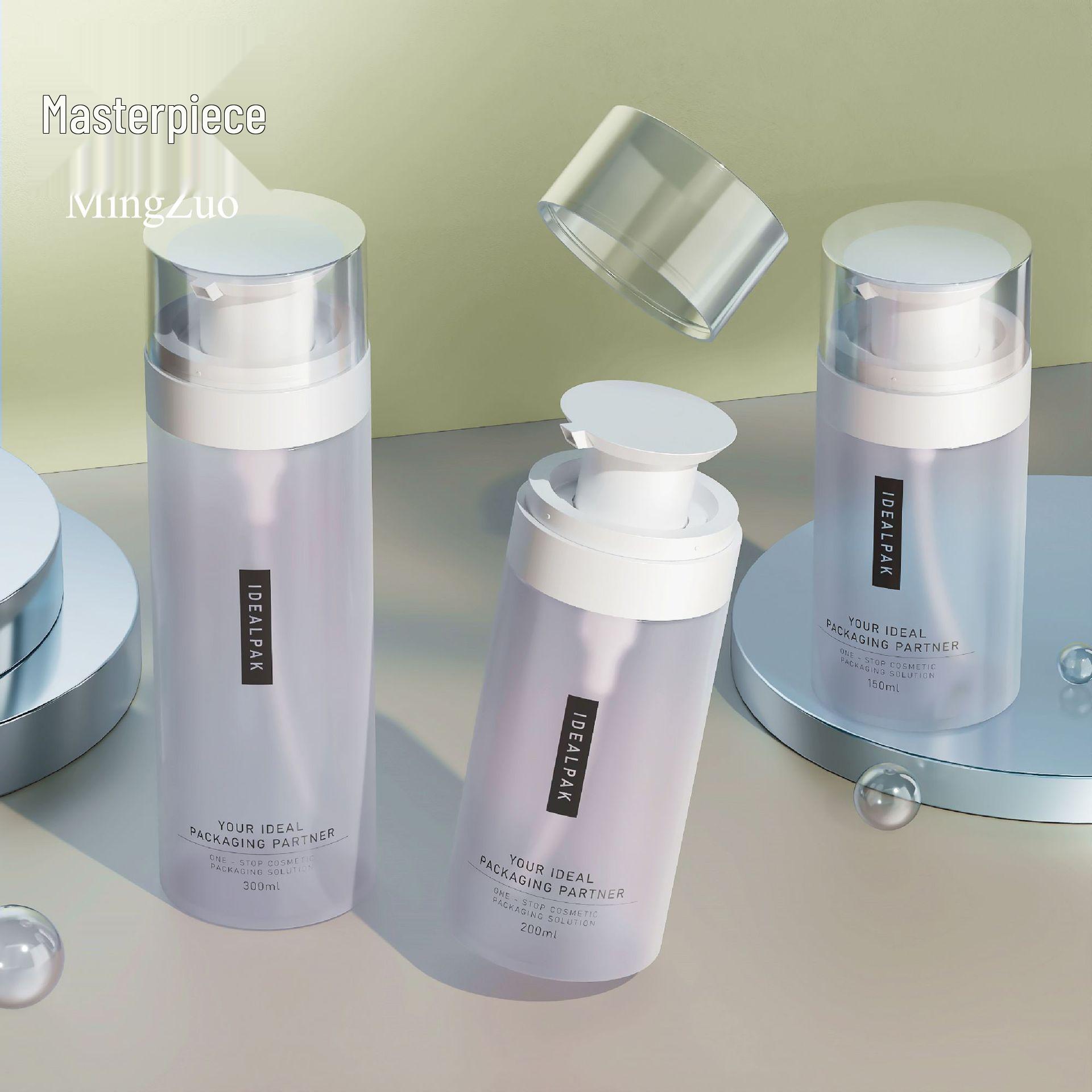 In-Stock Travel Skincare Toner & Lotion Pump Bottles - Sample Size, Empty 150ml Transparent PET