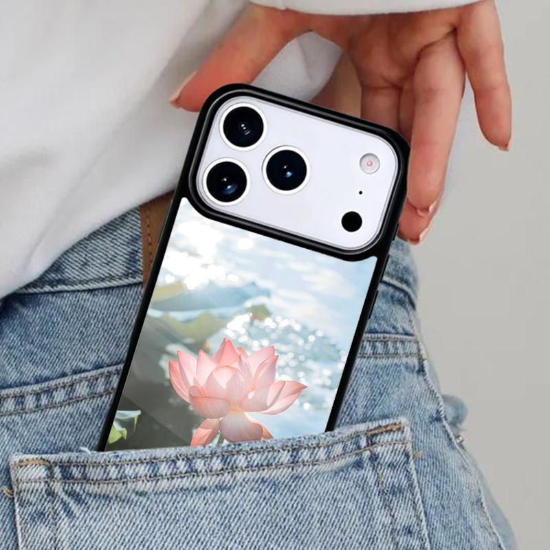 Lotus Flower Phone Case for iPhone 17ProMax 12 13 14 15 16e 17 Pro Max Plus Air Cover
