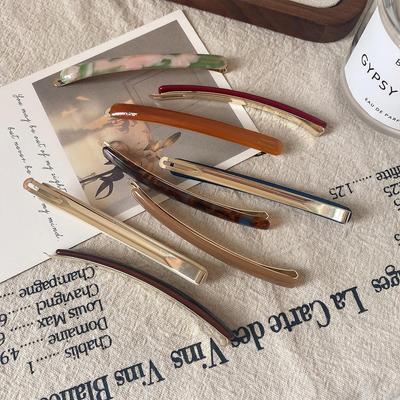 Eleganter Acetat-Haarclip für Damen - Vielseitiges Styling für abstehende Härchen, Pony und Pferdeschwänze