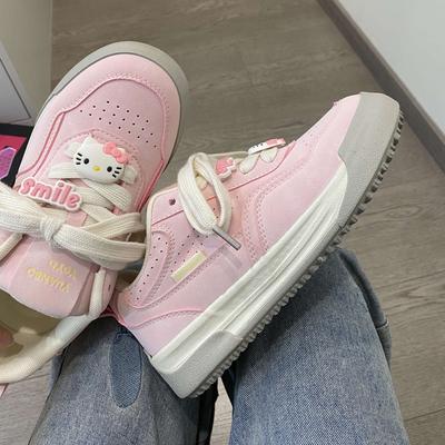 Nischen-Sport- und Freizeitschuhe vielseitige Damen Frühling neue Dopamin-Plateau-Brot-Schuhe