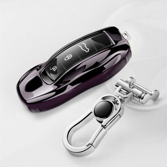 For Porsche Panamera Cayenne Macan Soft TPU Car Remote Key Cover Case Fob Shell