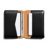 Bellroy Under Cover Thin Leather Card Case, Mini Wallet with Smooth Access to Cards and Folded Bills - Black