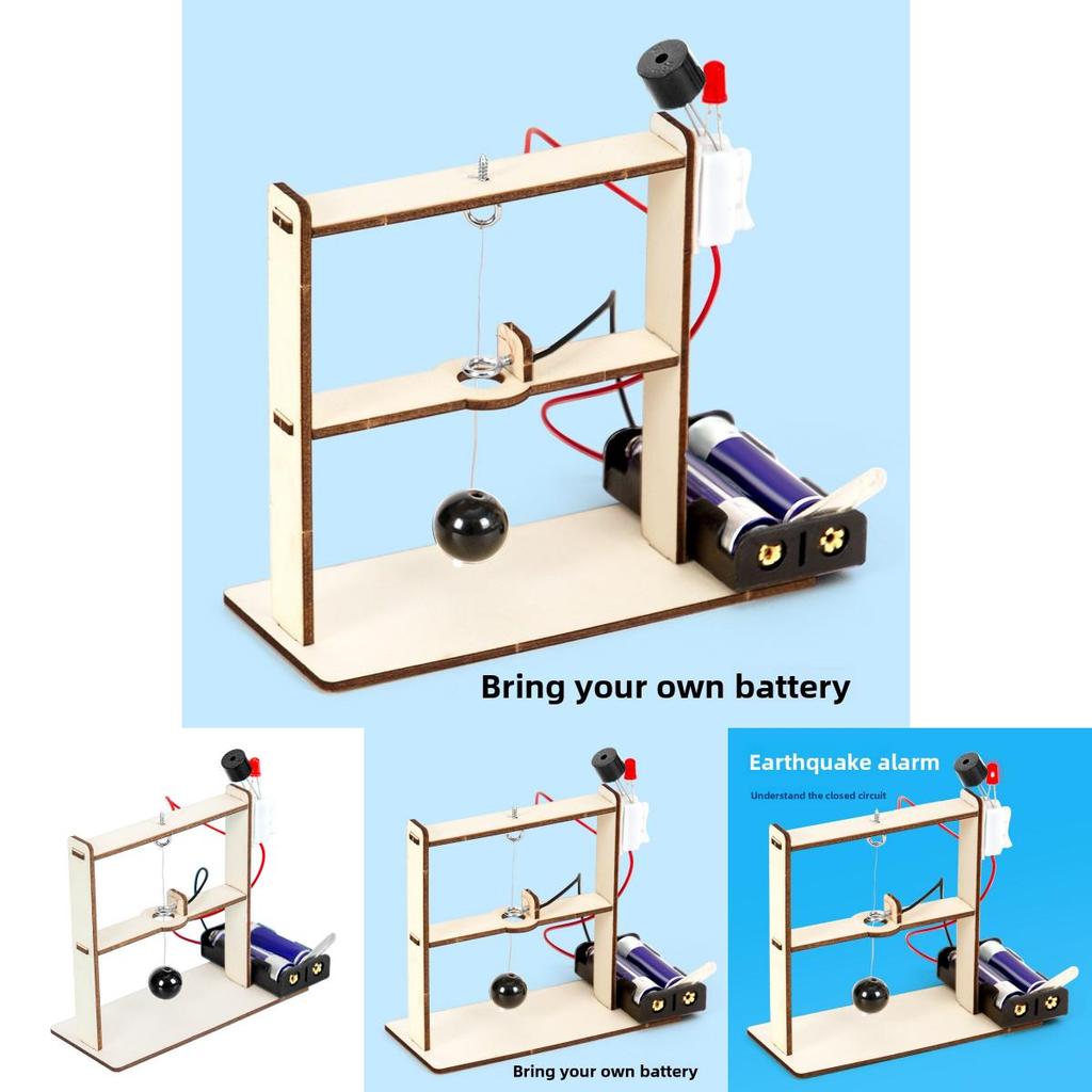 Expérience Scientifique Bricolage Modèle d'Alarme Tremblement de Terre Avec Technologie Vapeur Kit Éducatif Pour Enfants