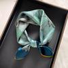 53CM Soft Hangzhou Silk 100% Mulberry Silk Flower Silk Scarf Small Square Scarf Women's Silk Scarf Decorative Scarf