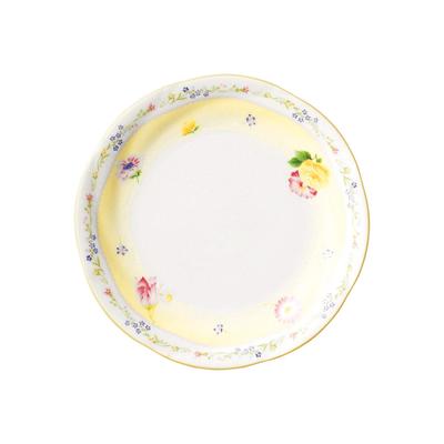 Noritake Jeune Frere Medium Plate Yellow Plate Microwave Safe 18.3cm 59315A/4620 Diameter Approx. 18.3cm, Height Approx. 1.8cm