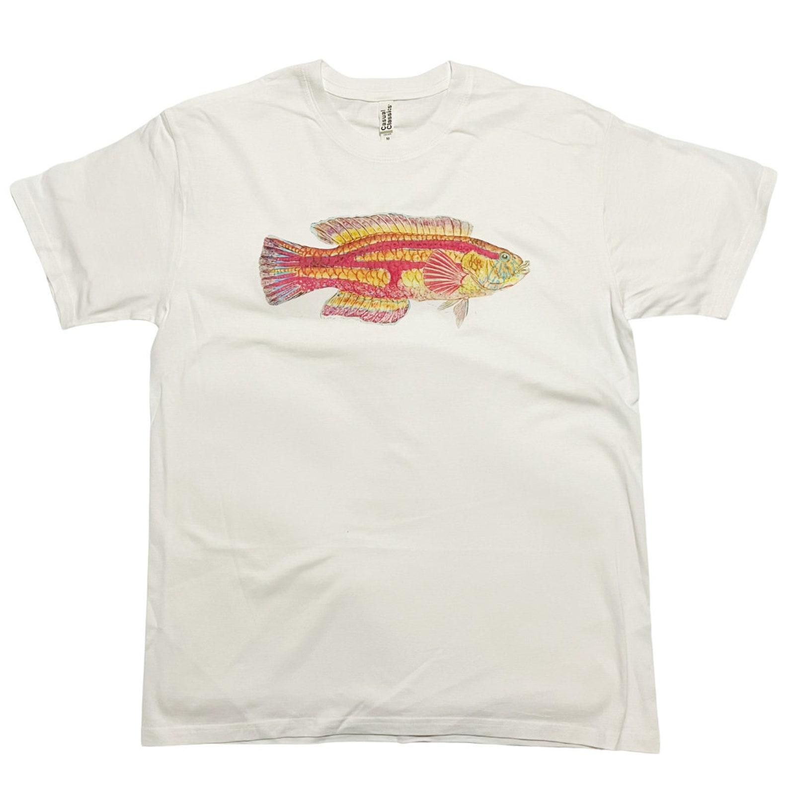 Frank Edward Clark South Pacific Fish T-Shirt S