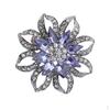 Charm Lotus Brooch Scarf Buckle Bridal Wedding Women Costume Lapel