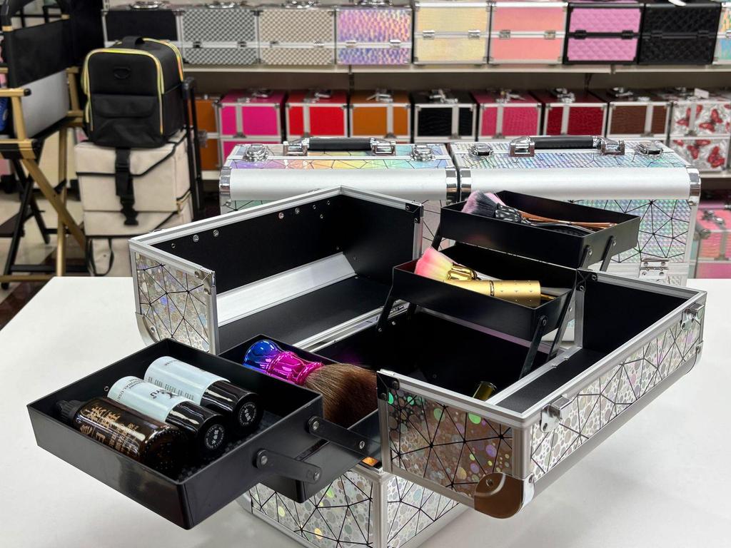 2-in-1 Professional Makeup & Nail Art Storage Case for On-Site Service