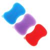 3 Pcs Silicone Dish Scrubbing Sponge Non Stick Slip Resistant Multi Purpose Efficient Silicone Kitchen Scrubber Pad with Hanging Hole