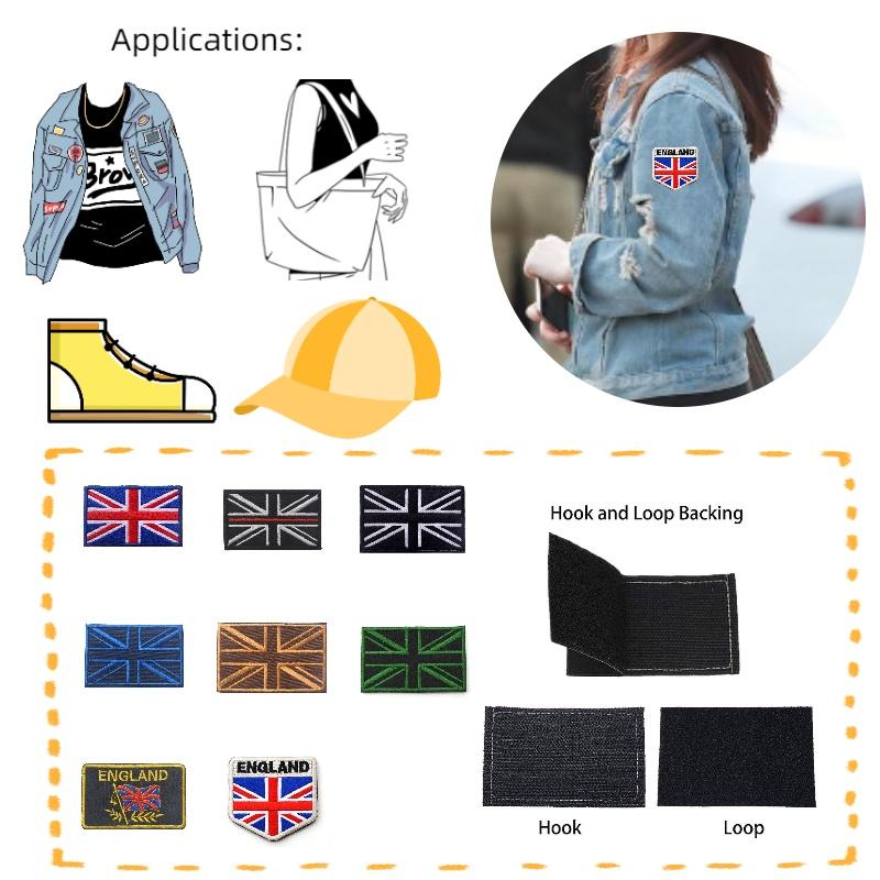 Unique And Stylish Embroidered Patch British Flag Design 8*5cm Size