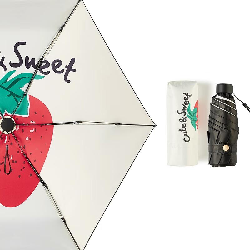 Red Leaf UPF50+ Compact Sun & Rain Umbrella