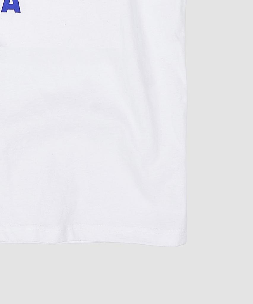 PAPERBOY Navy U.S.A Short Sleeve T-Shirt - White & Blue