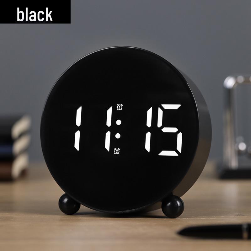 

2025 Smart Alarm Clock - Dual-Use Wake-Up & Charging Stand for Primary Students чёрный