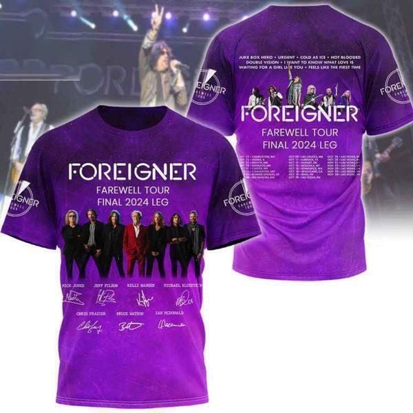 The Final 2024 Tour FOREIGNER New Men#039s All Size TShirt For Fan NZ1361 XXXXL