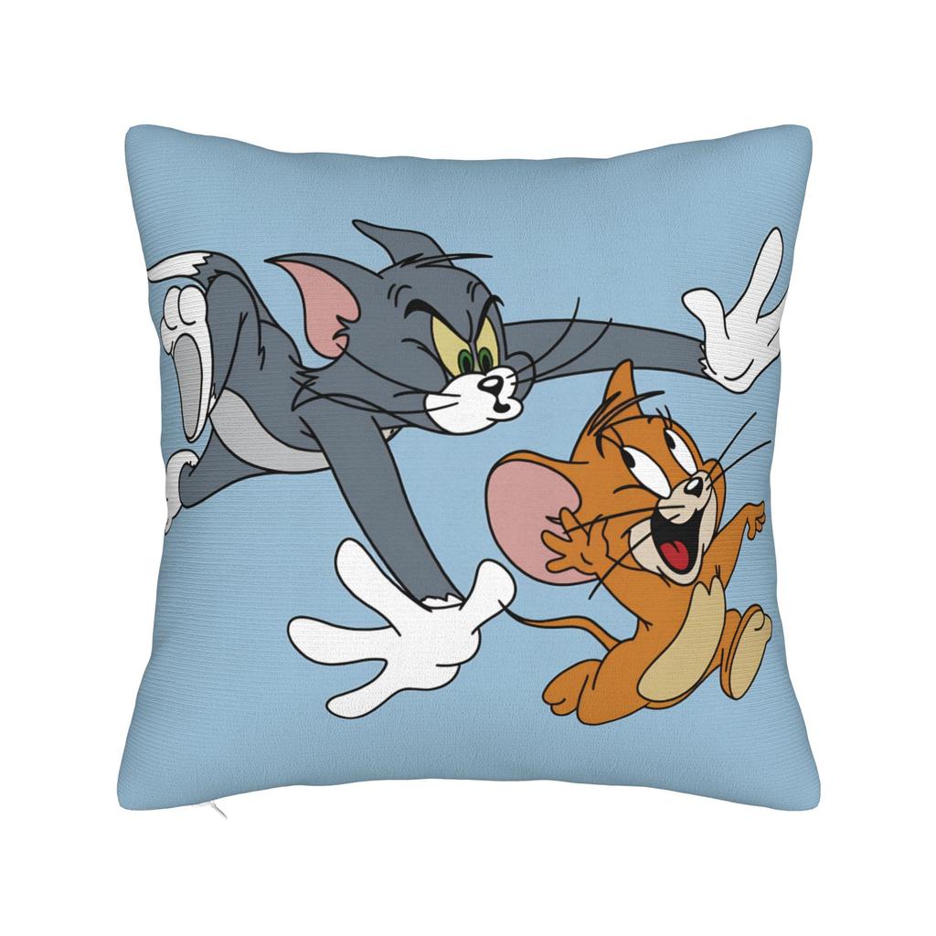 Good Friends Jerrys and Toms Pillow Case  Soft Pillow Cover For Sofa Couch Bed Living Room Morden Cushion Cover