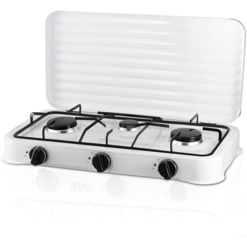 3-burner Gas Stove, Built-in Tabletop, Double Aluminum Design, Suitable for Commercial Kitchens and Homes, Compatible with City Gas, Easy To Clean, Eu