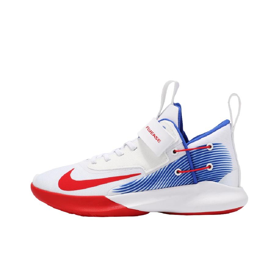 Nike Precision 4 Flyease Comfortable Stylish Shock Absorption Non-Slip Wear-Resistant Low-Top Basketball Shoes Men Sneaker White Red Blue DC2110-161