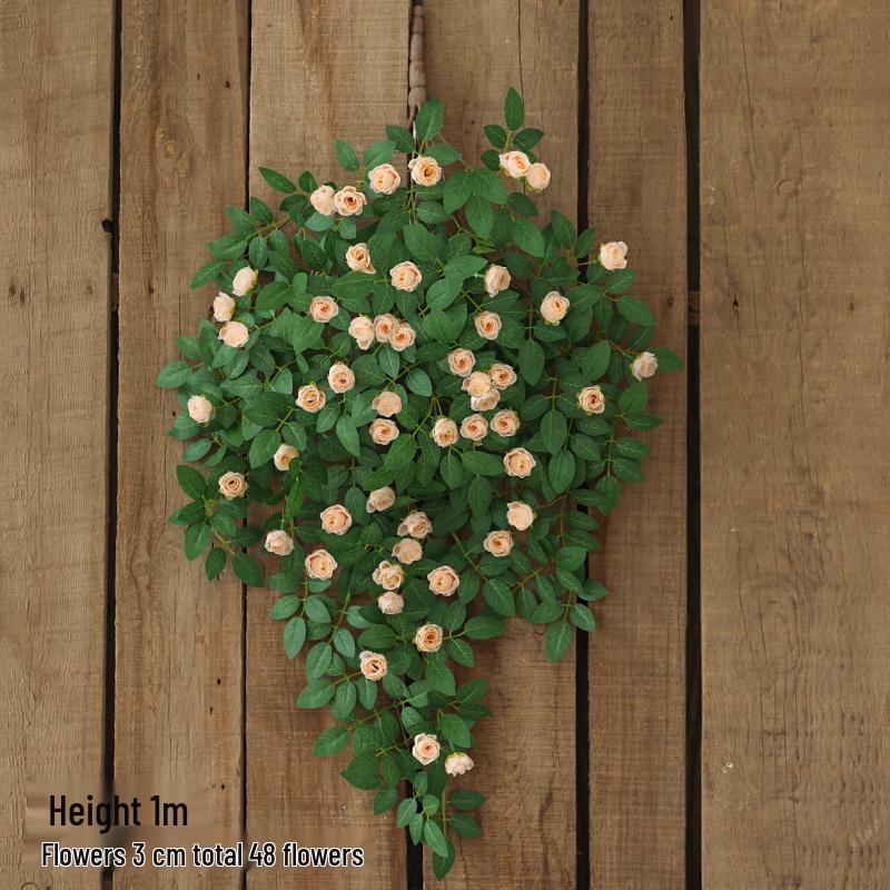 Rose Vine Faux Flower Garland for Air Conditioner, Ceiling, and Wall Decoration