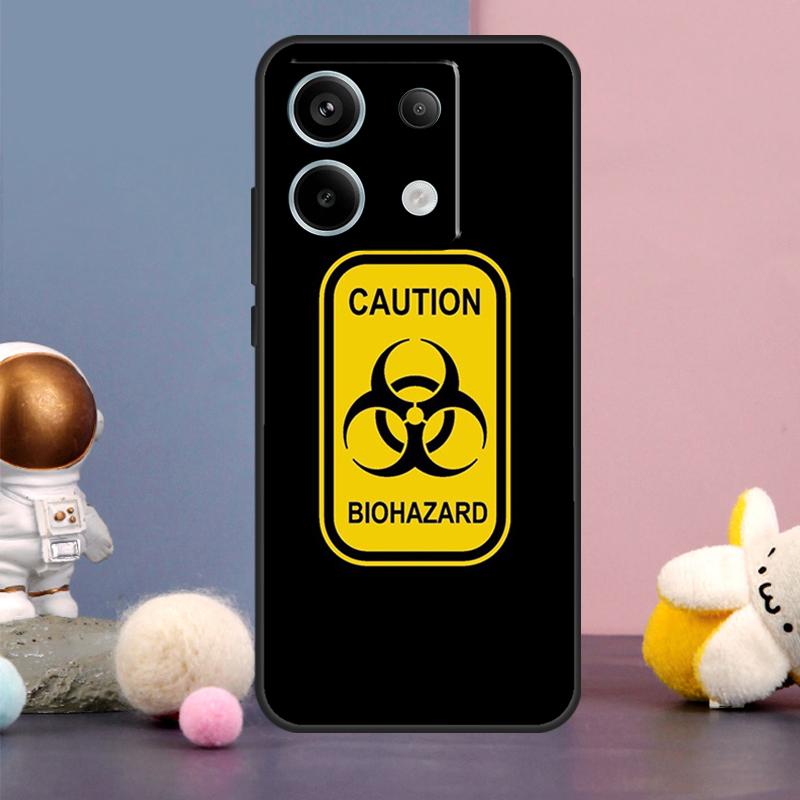 Biohazard Symbol Logo Case For Xiaomi Redmi Note 14 9 10 11 12 13 15 Pro Plus Redmi 15 15C 14C 10C 12C 13C Cover