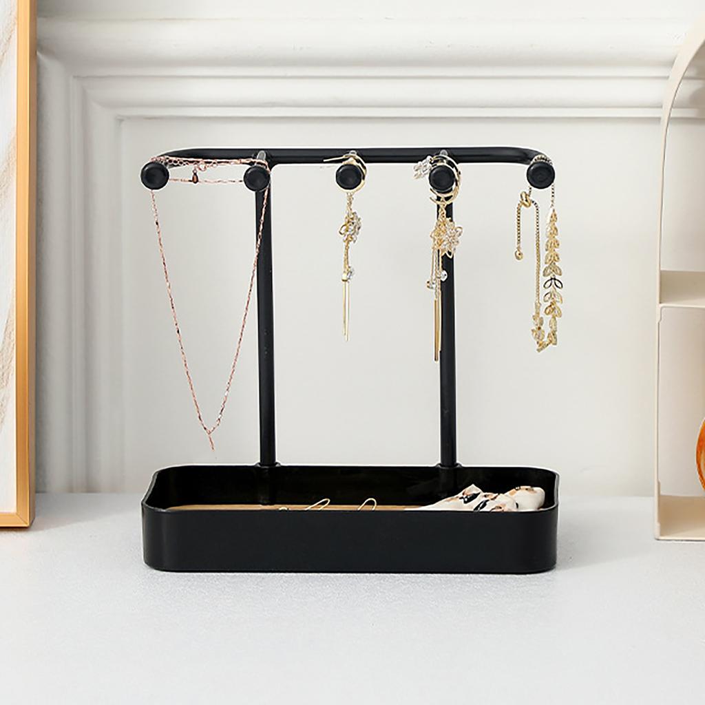 Desktop Jewelry Stand Space Saving PP Multifunctional Jewelry Organizer Rack for Earring Necklace