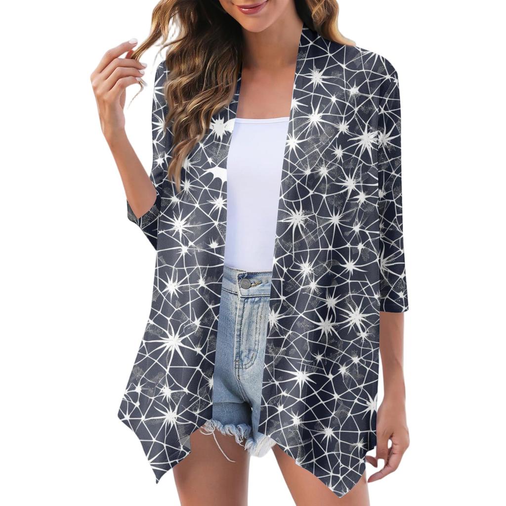 Women's Fashion Casual Comfortable Three-quarter Sleeve Cardigan Jacket