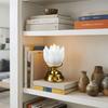 Plastic Battery Powered Flower Shaped LED Table Lamp  Room Corner Ambient Decorative Lighting
