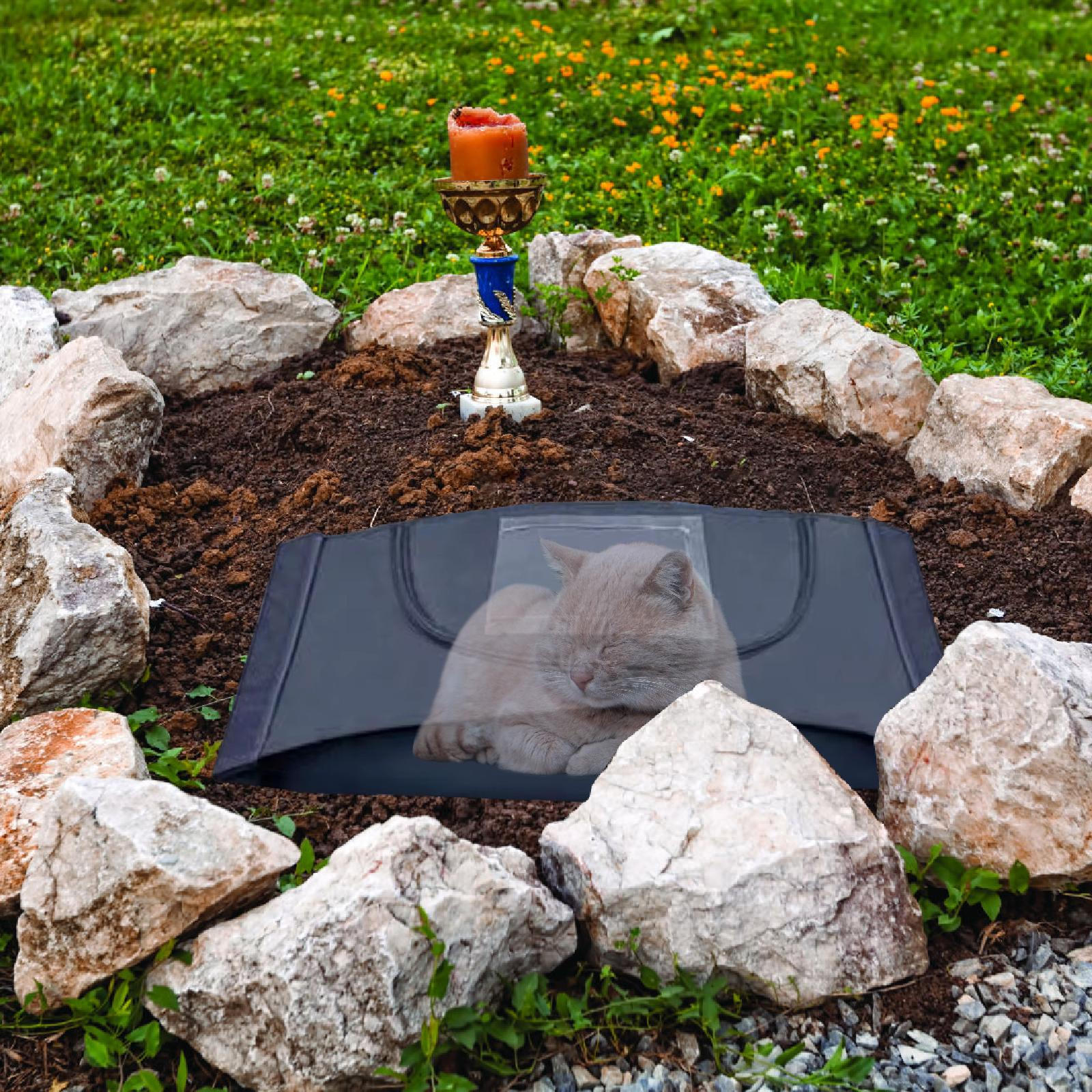 

Funeral Bag for Dog Pet Body Sympathy Bunny with Handles Garden Retain Memories Zipper S 57cmx23cm