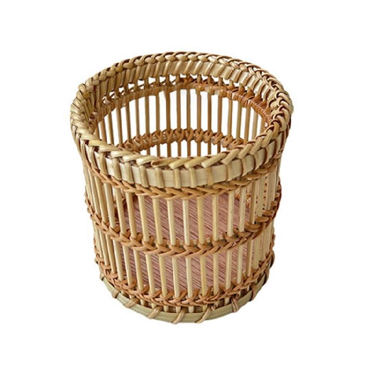 Multipurpose Plant Storage Vases Sturdy Rattan Handwoven Basket Accessories Portable for Farmhouses Styles Decoration