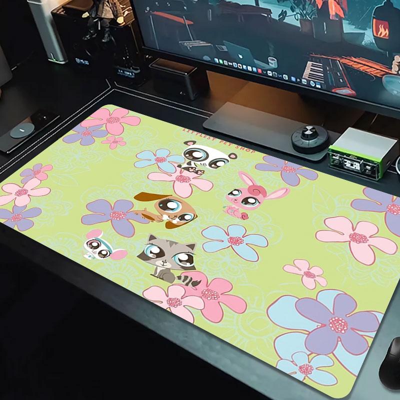 Littlest Pet Shop Large Size Mouse Pad Large Gaming Table Cushion Non-slip Laptop Tablet Big Mousepad XXL Mat Mini PC Playmat With Lock edge