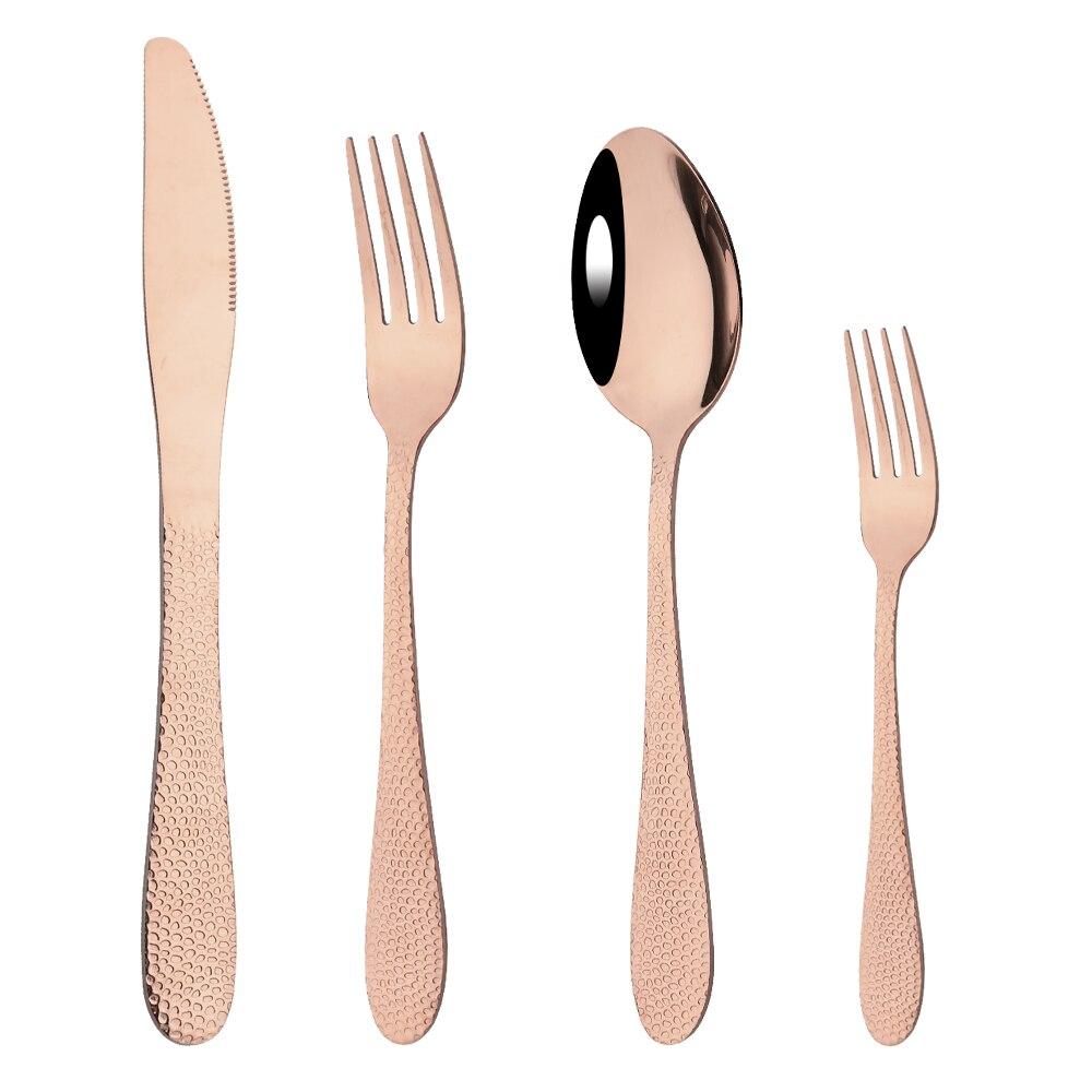 Regenbogen Geschirr Edelstahl Besteck Besteck Set Abendessen Gabel Messer Kaffee Löffel Küche Geschirr Besteck Set
