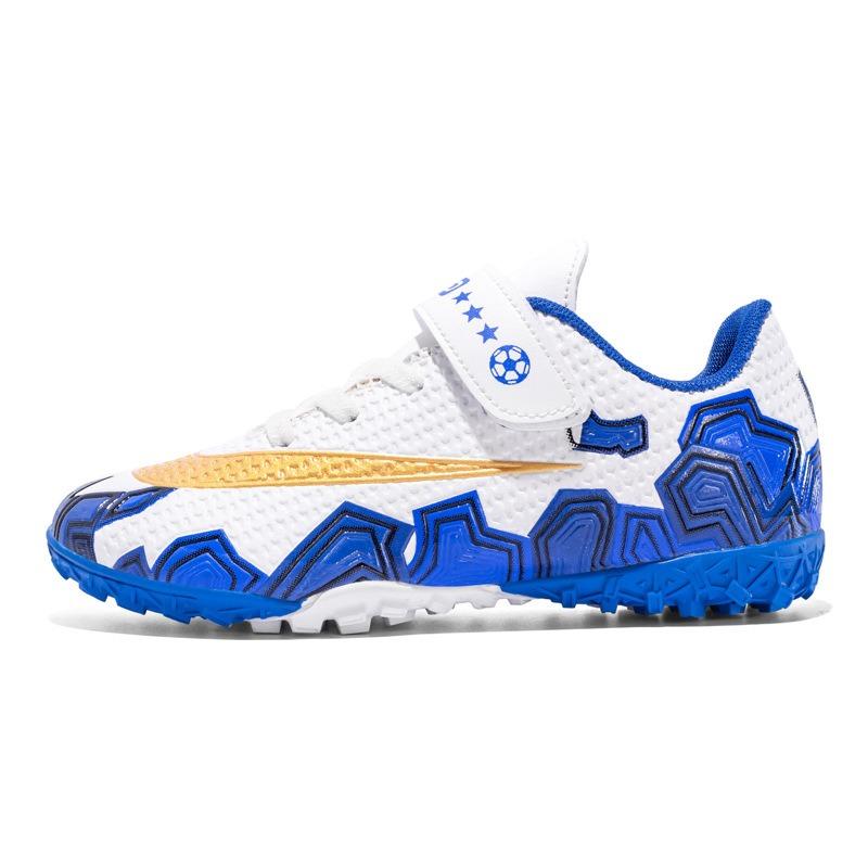 Football shoes Children's buckle broken nails Artificial turf Youth kindergarten Velcro training shoes