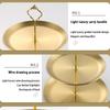 2/3 Layer Fruit Plate Home Living Room Stainless steel Snack Dish Creative Dried Fruit Basket Candy Dish Cake Stand Salad Bowl
