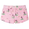 Short pour enfants avec cordon de serrage rose clair 92/104/116/128/140
