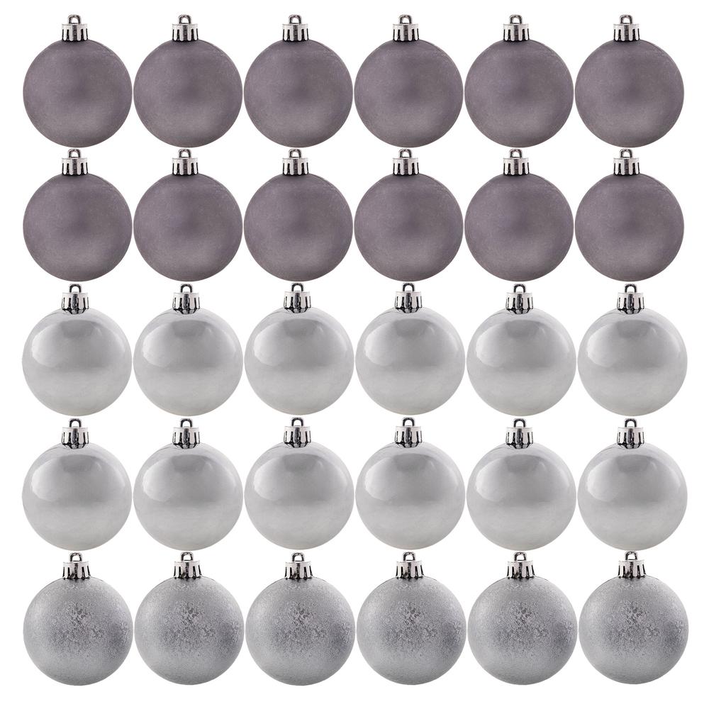 Weihnachtskugeln Unzerbrechlich Christbaumkugel Weihnachtsdekorationen Set 30x
