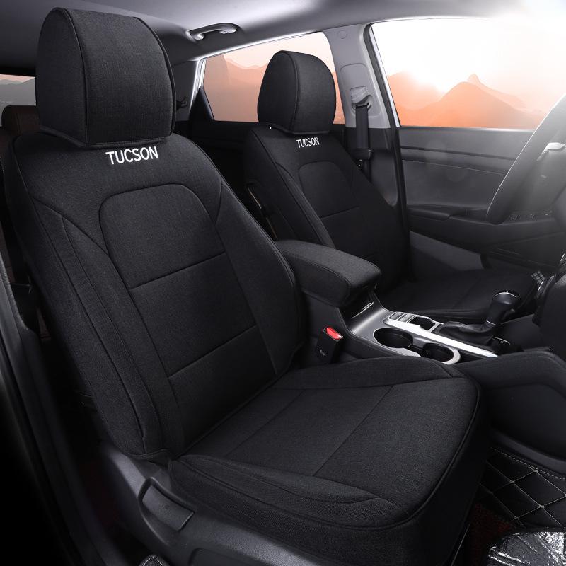 Hyundai Tucson Full Surround Linen SUV Seat Cushion - Five-Seat, All-Season Interior Cover
