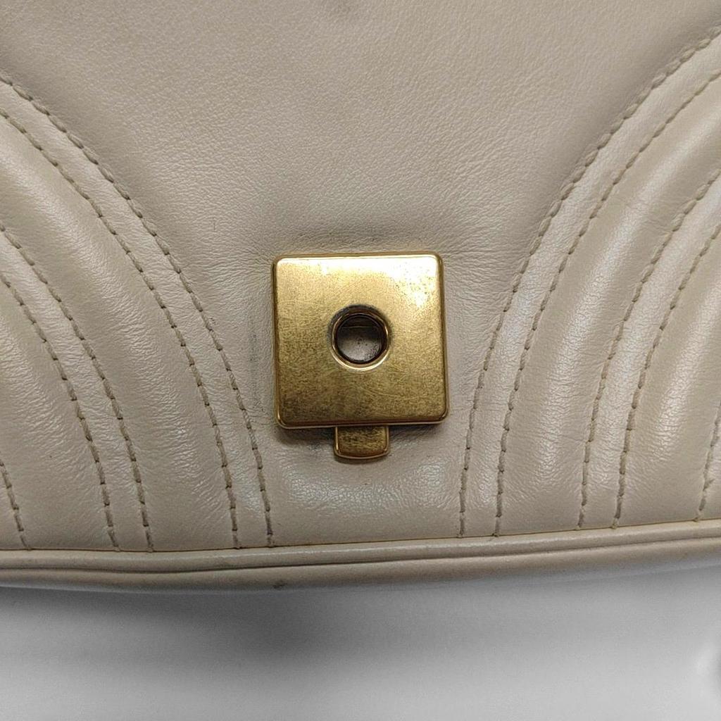 [Pre-Owned] Gucci GG Marmont Matelassé Mini Bag 'White' - Good #BI8M2W