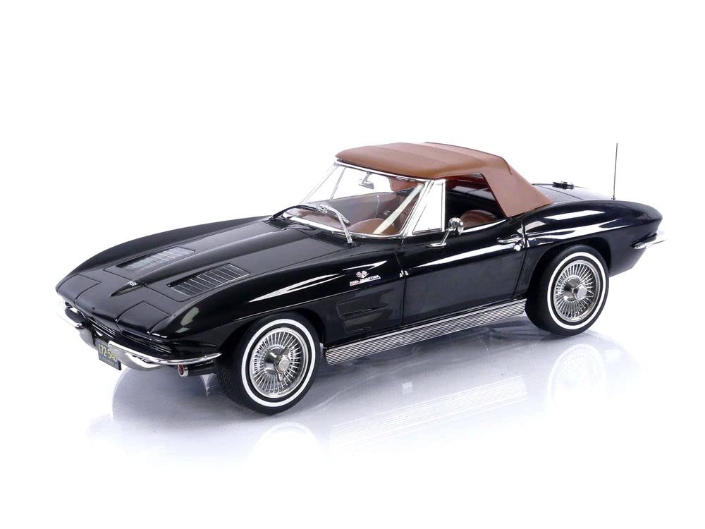 

Norev Chevrolet Corvette Stingray C2 Cabriolet 1963 Черный Готовый продукт 1/18