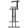 Double Braced Keyboard Stand with X Frame Black