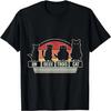 Retro Vintage Un Deux Trois Cat Funny T-Shirt