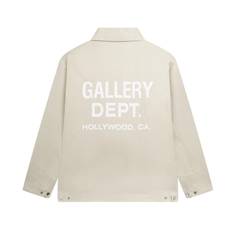 

Gallery Dept Coach Jacket - Off-White Letter Logo Print, Zipper Outerwear for Autumn/Winter XL