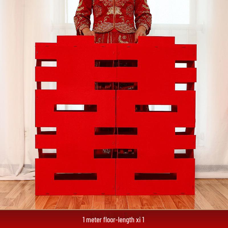 3D Xi Character Floor Ornament for Wedding Room & Engagement Photo Decor