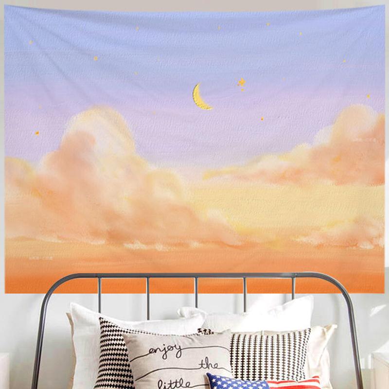 Oil Painting Scenery Tapestry For Boys Girls Adult Dorm Room Decoration Aesthetic Tapestry Wall Tapestry Soft Wall Hanging