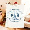 Luxurious P Paris B Baguette E Blanket Soft Throw Blanket for Home Bedroom Bed Sofa Picnic Travel Office Rest Cover Blanket Gift