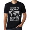 Ultrabasic Herren Grafik T-Shirt Ich war in Palermo, aber die Grafiken waren nicht gut Umweltfreundliche Limitierte Auflage Kurzarm