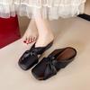 Fashion 2025 Summer New Style Thick Heel Hollow Baotou Slippers Women's Fashion Sandals Casual Outer Wear 1 Slip-on Women's Slippers