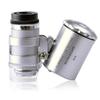 1 Pcs Mini 60X Microscope LED Jewelry Loupe UV Currency Detector Portable Magnifier Magnifying Eye Lens Magnifying Glass Loupe