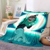1pc Green Lantern Ring Blanket Lightweight Flannel Throw For Sofa, Bed, Travel, Camping, Livingroom, Office, Couch, Chair, And Bed